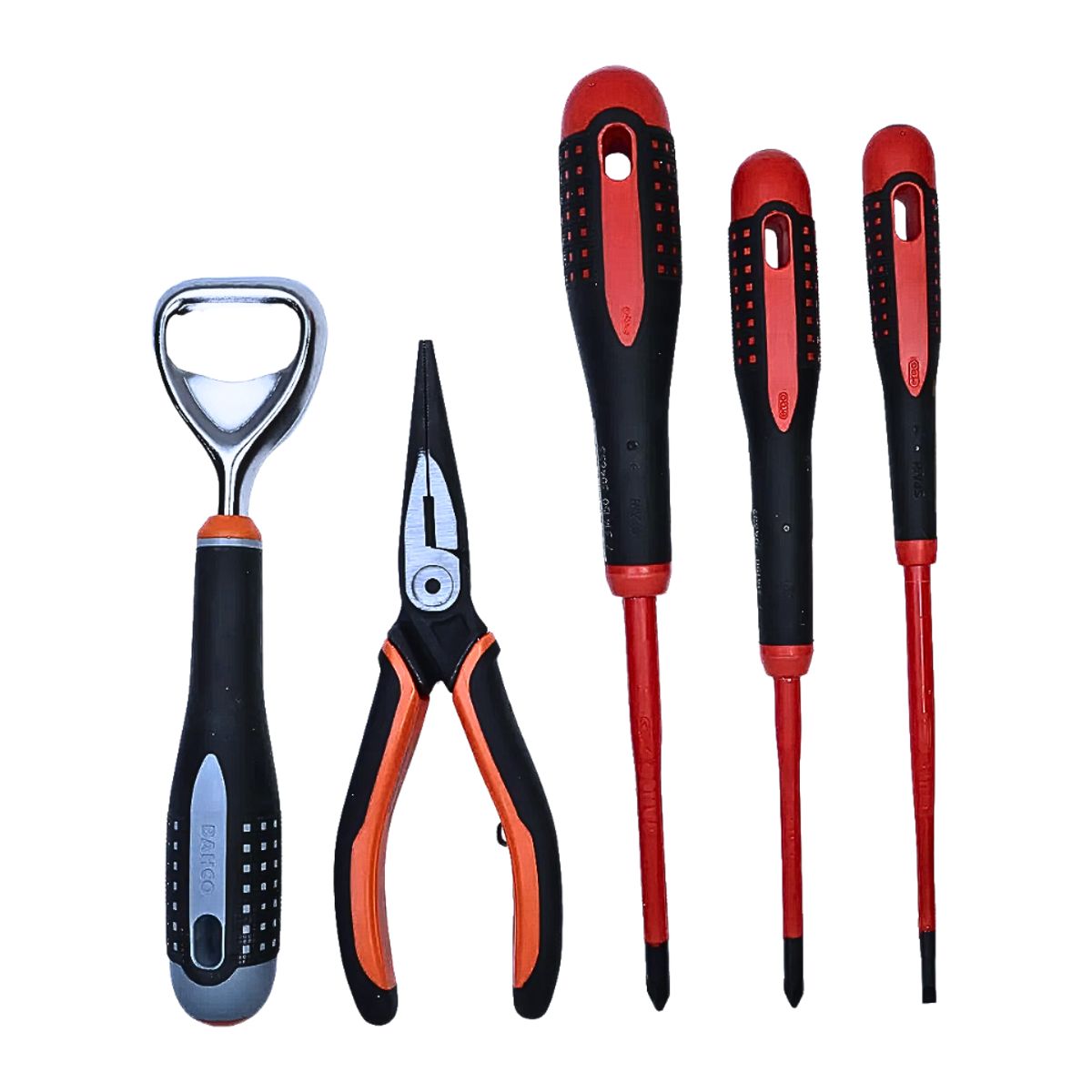 BAHCO - Kit Destornillador Slim Ergo Alicate Punta Ergo 3 Pza. Bahco
