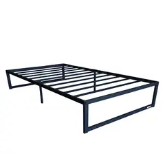 VINCENZI - Base para Cama Europea Acero Negro 105x190 cm Zen 1,5 Pza