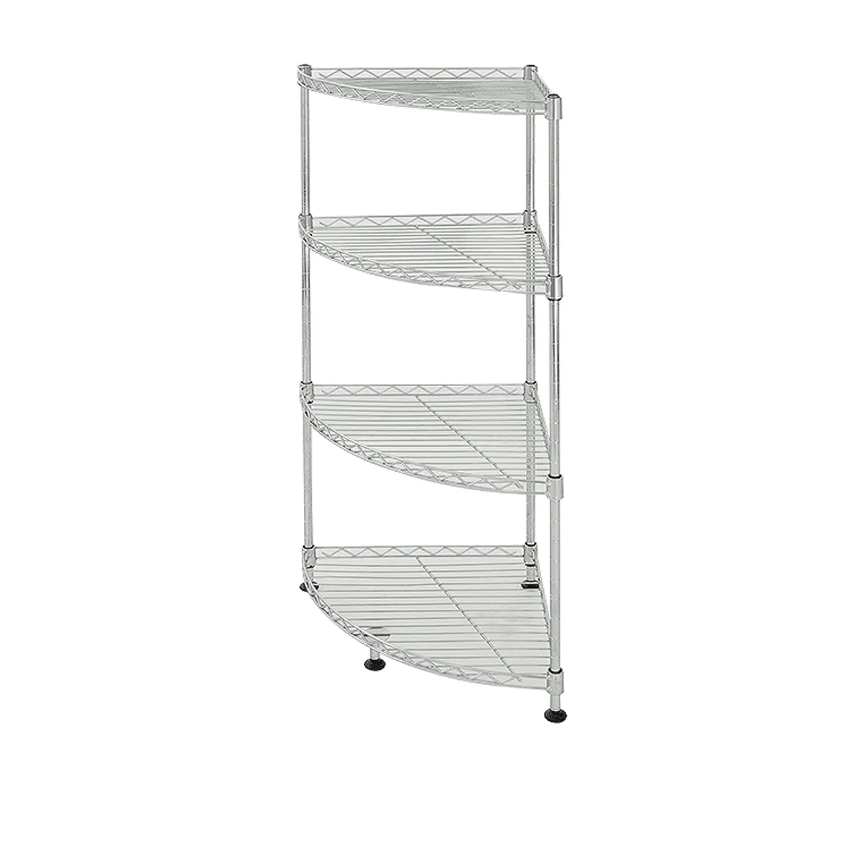 GENERICO - Estante Cromado de 4 Niveles - 80 x 35 × 35