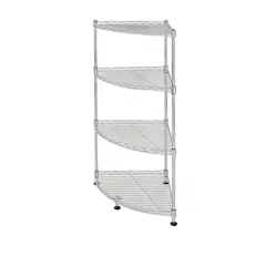 GENERICO - Estante Cromado de 4 Niveles - 80 x 35 × 35