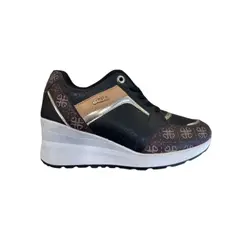 HERIEL - Zapatilla Negra Plataforma Mujer