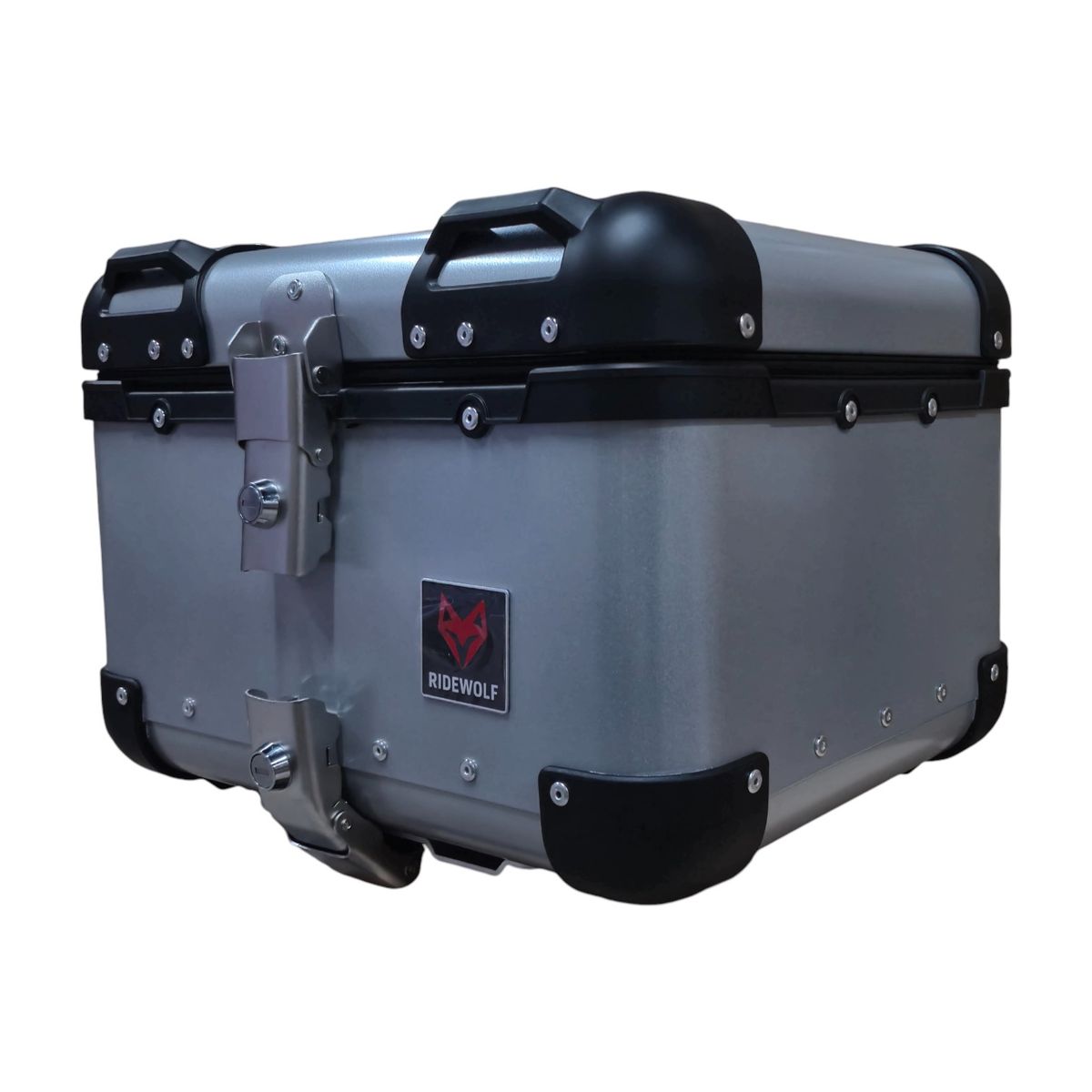 GENERICO - RIDEWOLF 0710-40 Maleta Top Case 40L Negra Moto Universal