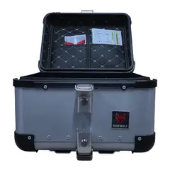 GENERICO - Maleta RIDEWOLF 0710-40 Top Case 40L Negra Moto con Llave