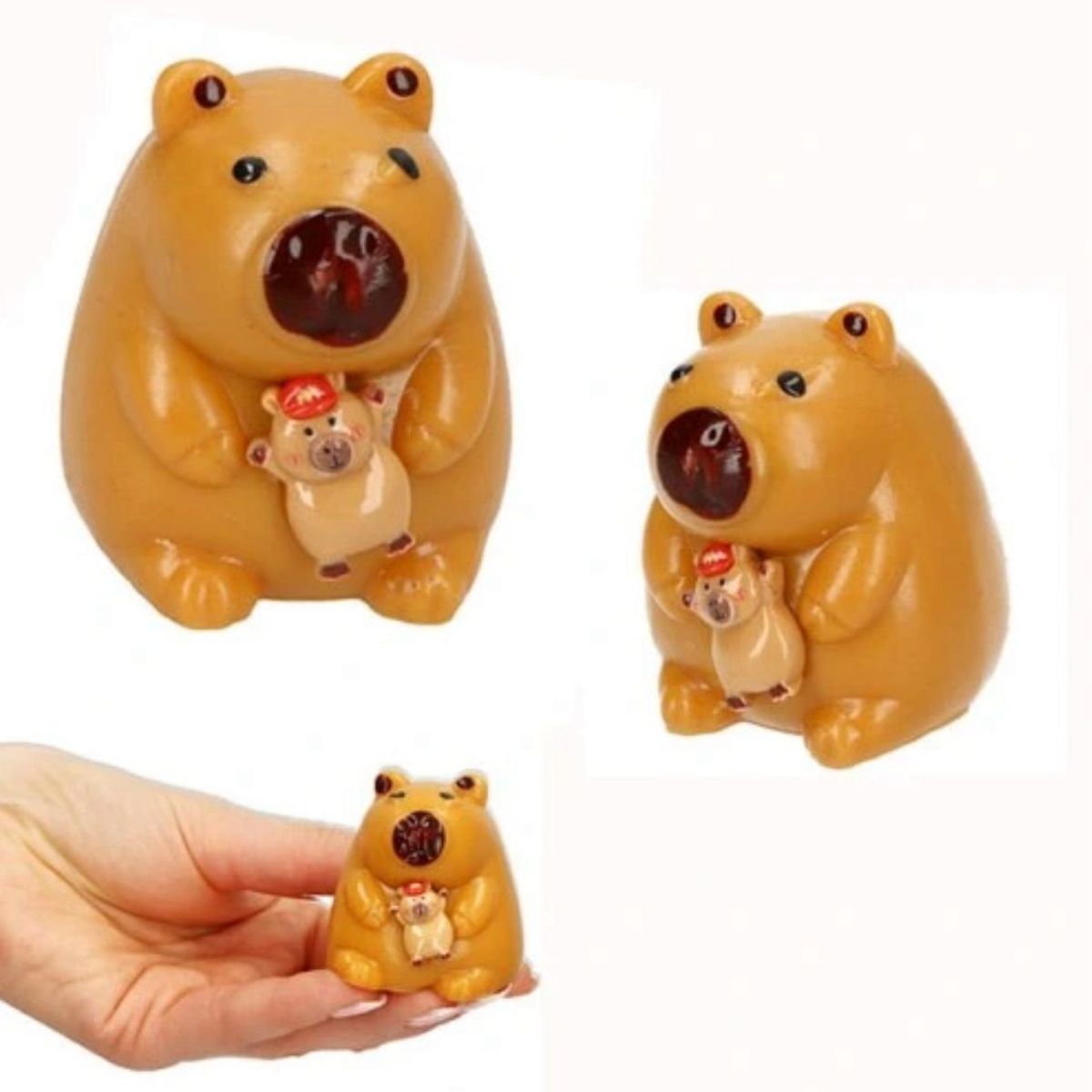 GENERICO - Mini Squishy Juguete Capibara Pegajoso Ultrasuave