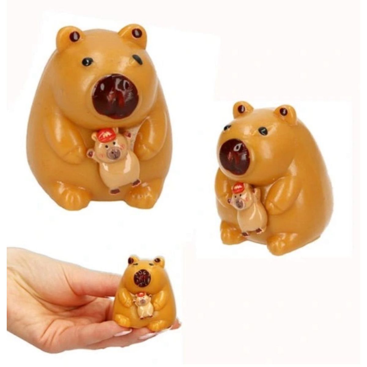 GENERICO - Mini Squishy Juguete Capibara Pegajoso Ultrasuave