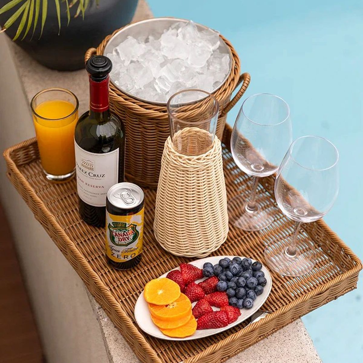 TEMPODECO - Jarro de Ratán Milk