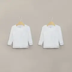 OPALINE - Pack de 2 camiseta algodón Bebé