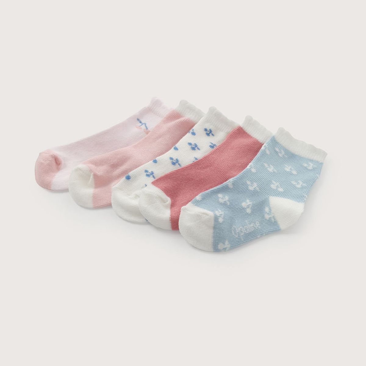 OPALINE - Pack de 5 calcetines con diseño niña
