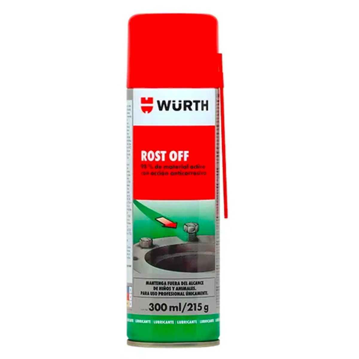 WURTH - Desoxidante Lubricante Rost Off 300ml Wurth Tipo Wd40