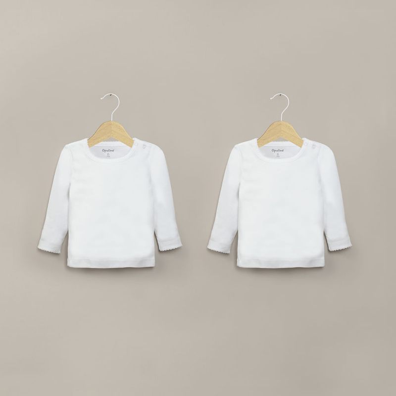 OPALINE - Camiseta ajuar blanco unisex CMPUU210S26 6M