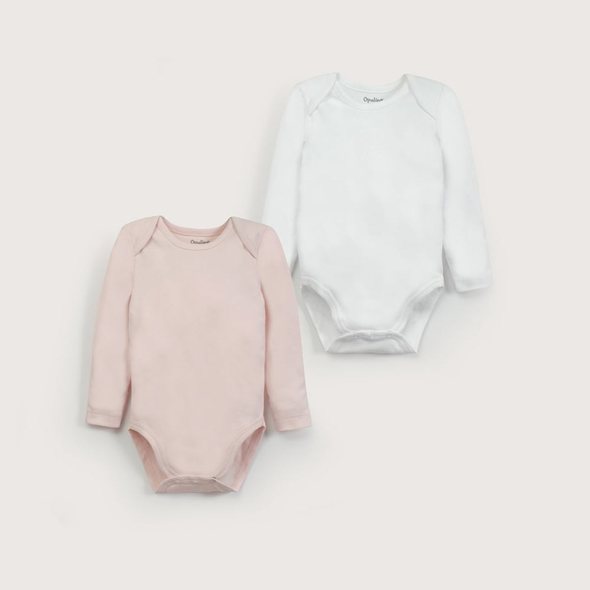 OPALINE - Pack de 2 bodys algodón rosado de niña