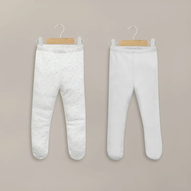 OPALINE - Pack de 2 panty ballerina blanca unisex 40678