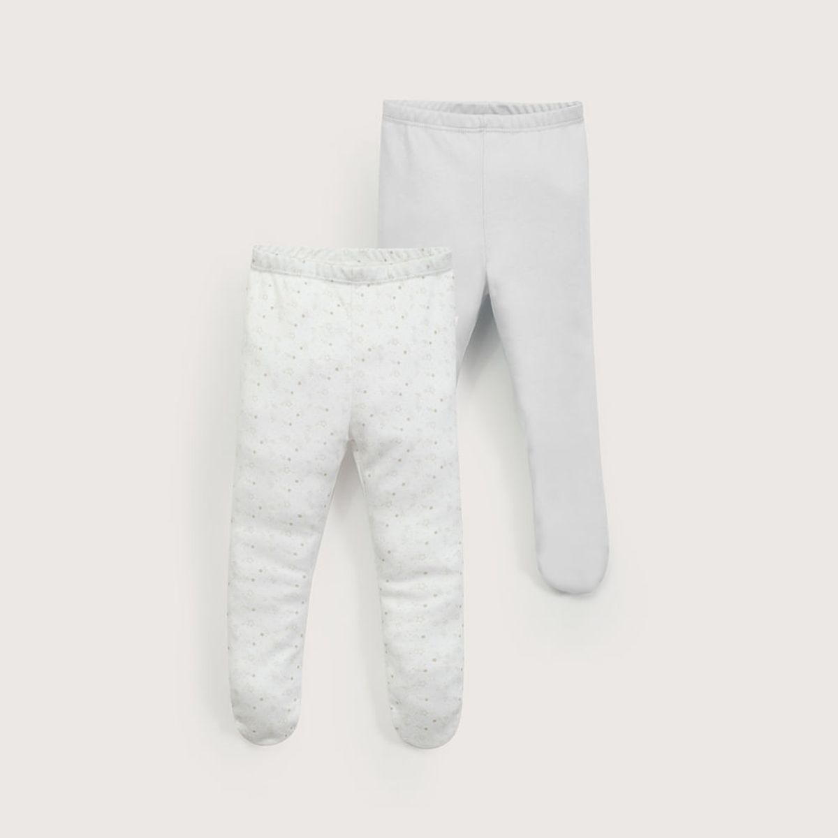 OPALINE - Pack de 2 panty ballerina blanca unisex 40678