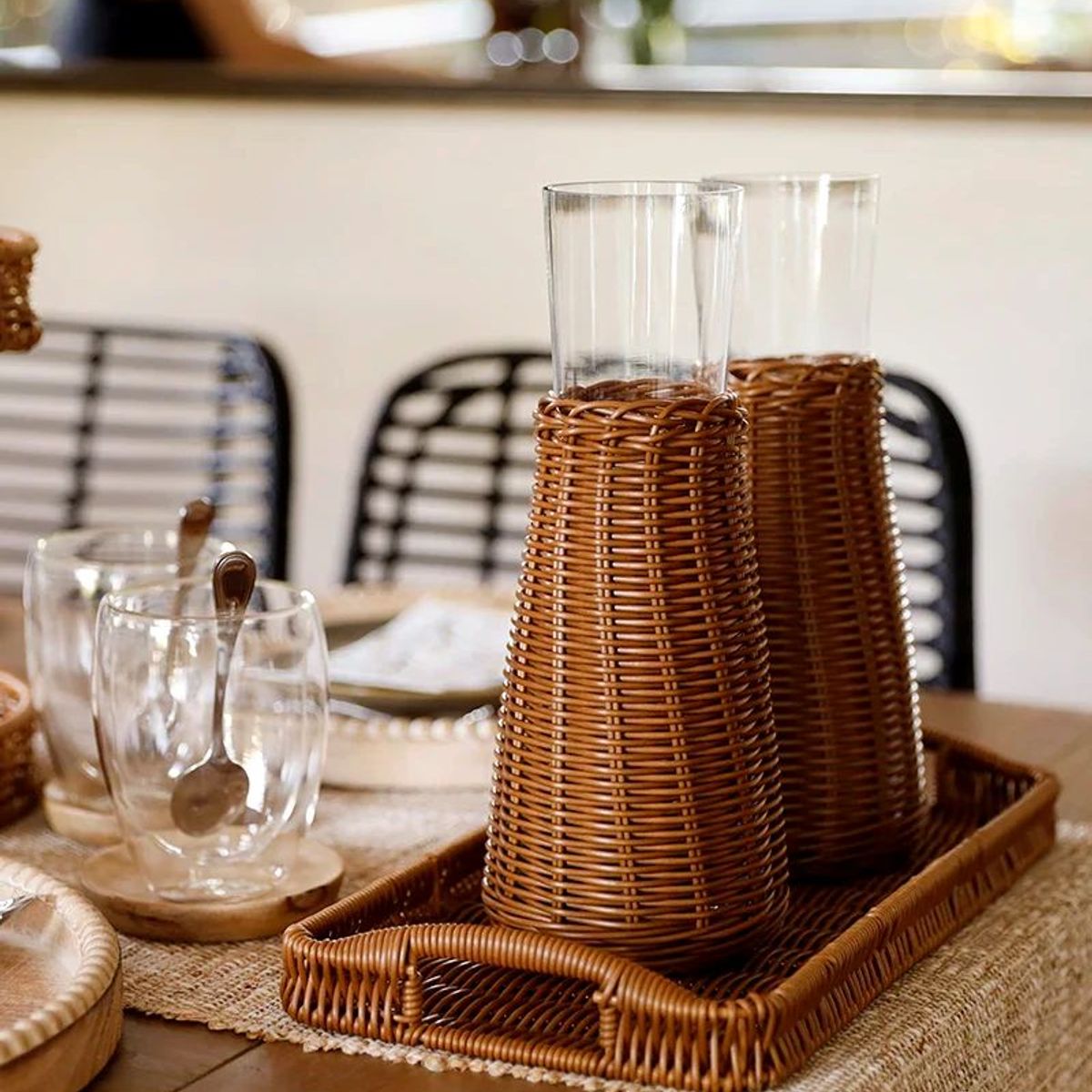 TEMPODECO - Jarro de Ratán Toffee