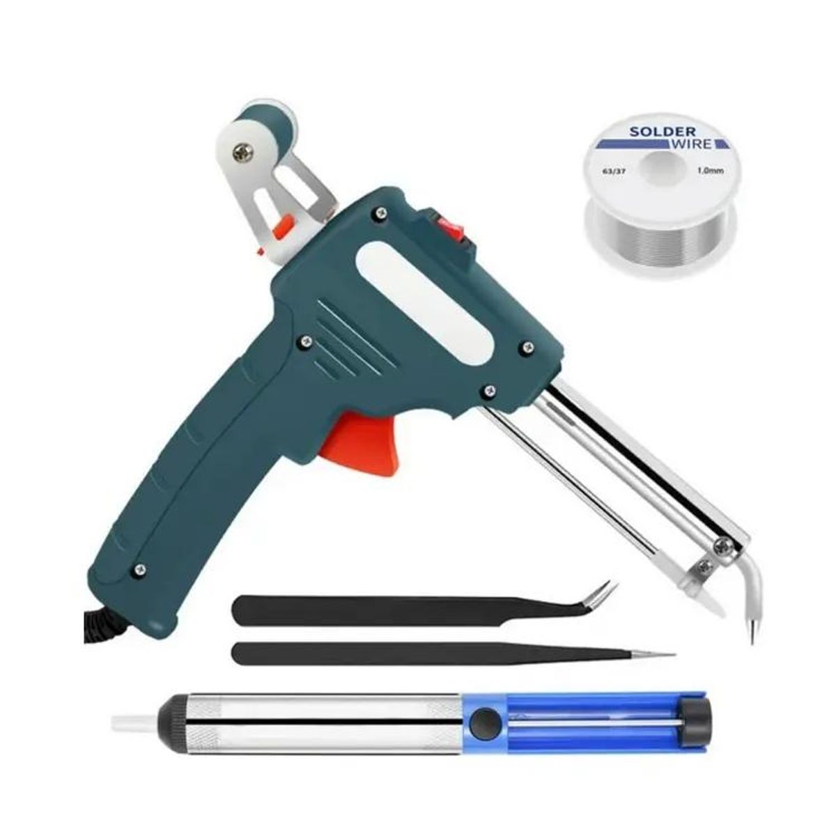 GENERICO - KIT Pistola Soldadora estaño con Soldadura Automatica  Cautin