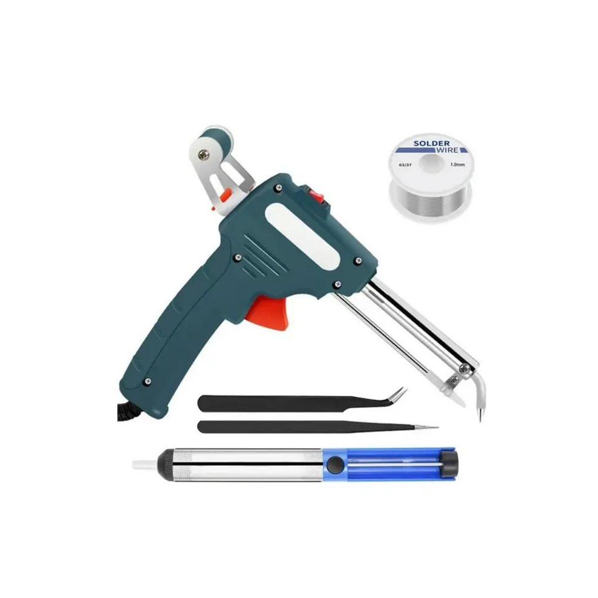 GENERICO - KIT Pistola Soldadora estaño con Soldadura Automatica  Cautin