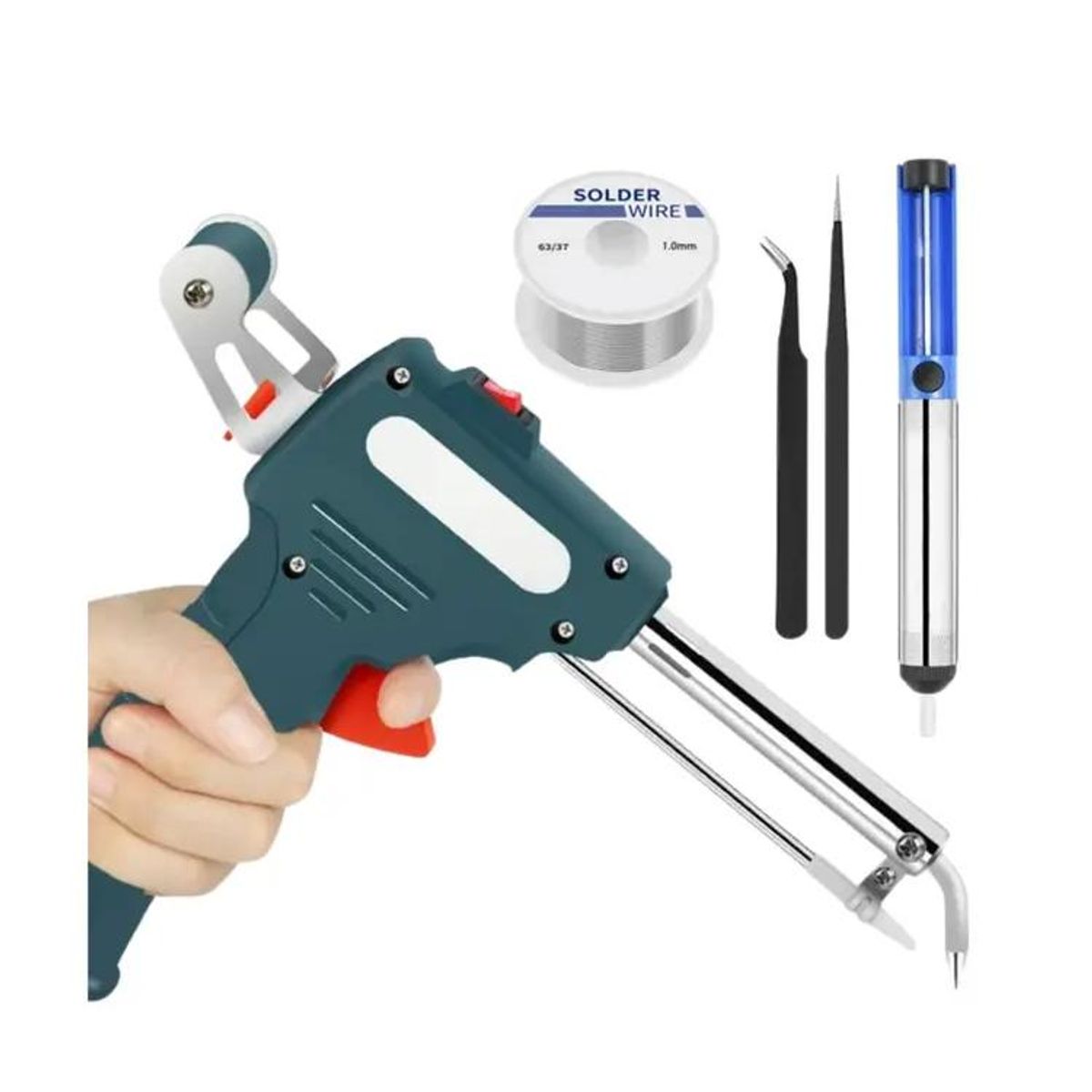 GENERICO - KIT Pistola Soldadora estaño con Soldadura Automatica  Cautin