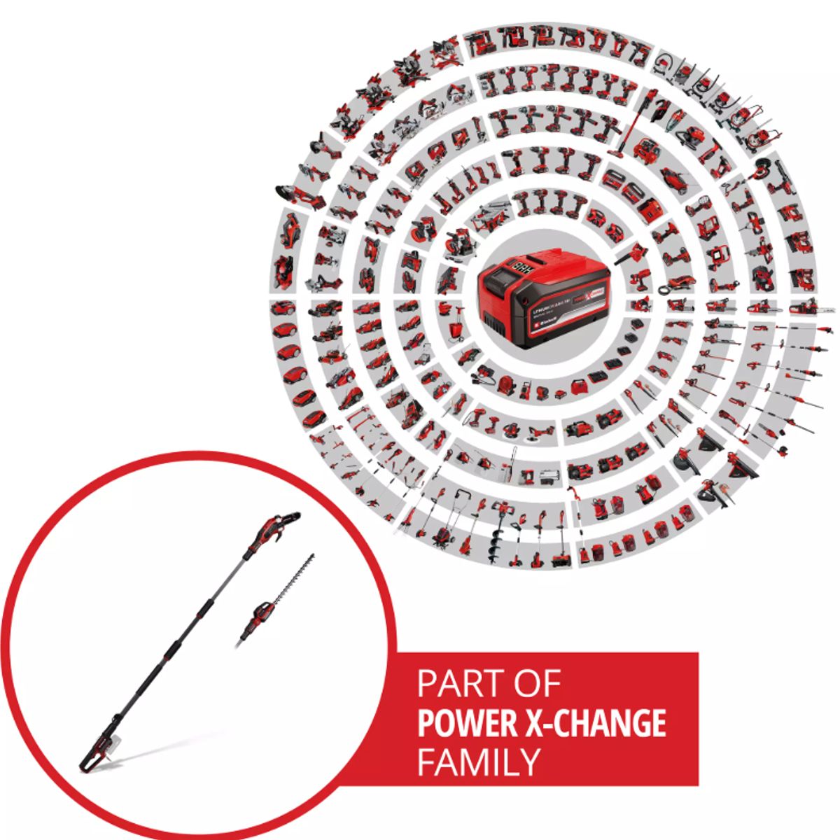 EINHELL - Cortaseto Podador Altura Gp-hh 1850 Lit Bl-solo Einhell Unico
