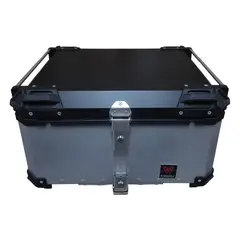 GENERICO - Maleta RIDEWOLF 0712-100 Top Case 100 Litros Plata para Moto