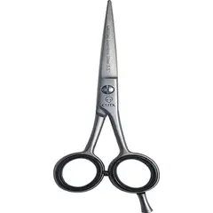 GENERICO - Tijera Cutx filo navaja 55 gris mate estuche plateado