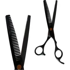 GENERICO - Kit tijeras filo entresacadora + set peines