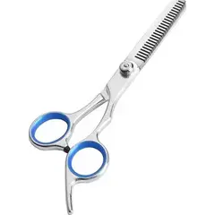 GENERICO - Set tijera corte filo navaja + esculpidora profesional