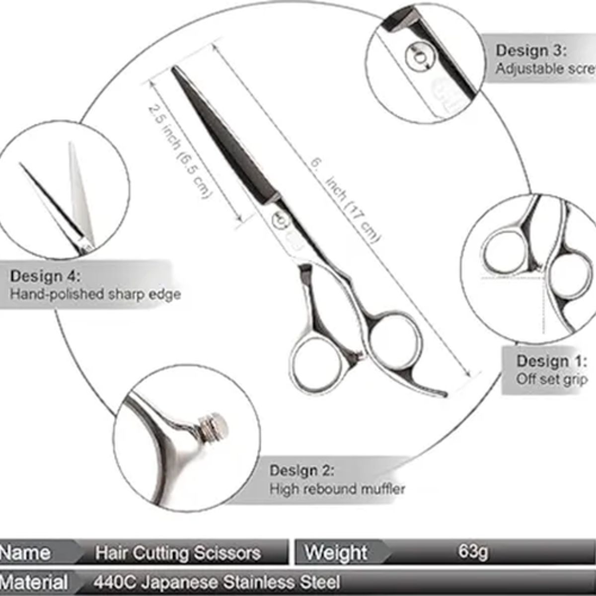 GENERICO - Kit tijera encrespadora + filo navaja barbería
