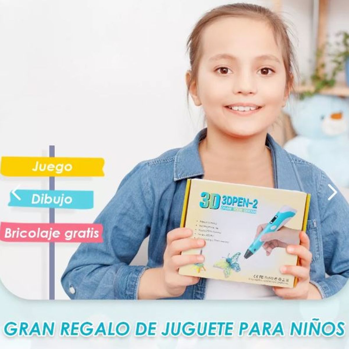 GENERICO - Lapiz Impresora 3d con 9 mts filamentos Top Ventas