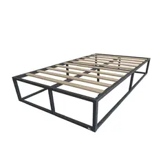 VINCENZI - Base para Cama Europea Acero y Madera 90x190 cm Nova 1 Pza