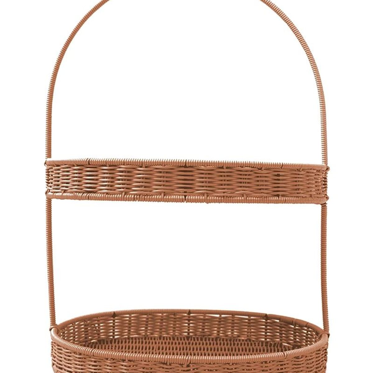 TEMPODECO - Bandeja de dos pisos Toffee