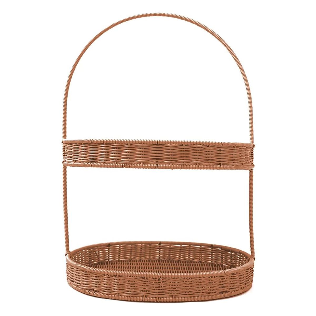 TEMPODECO - Bandeja de dos pisos Toffee