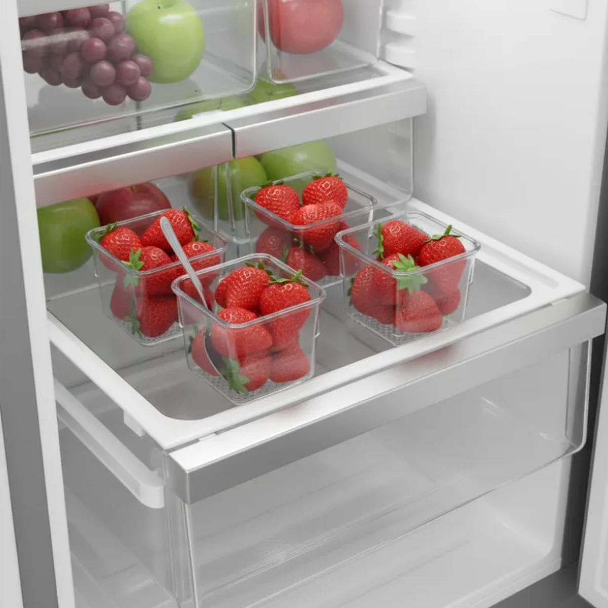 GENERICO - Set 12 Organizador Acrilico para Refrigerado Despensa Hogar