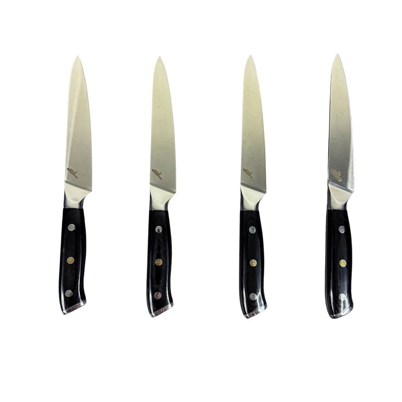 RAUKA - Set de 4 Cuchillos de Mesa Rauka Acero Inoxidable 23cm