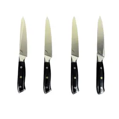 RAUKA - Set de 4 Cuchillos de Mesa Acero Inoxidable 23cm