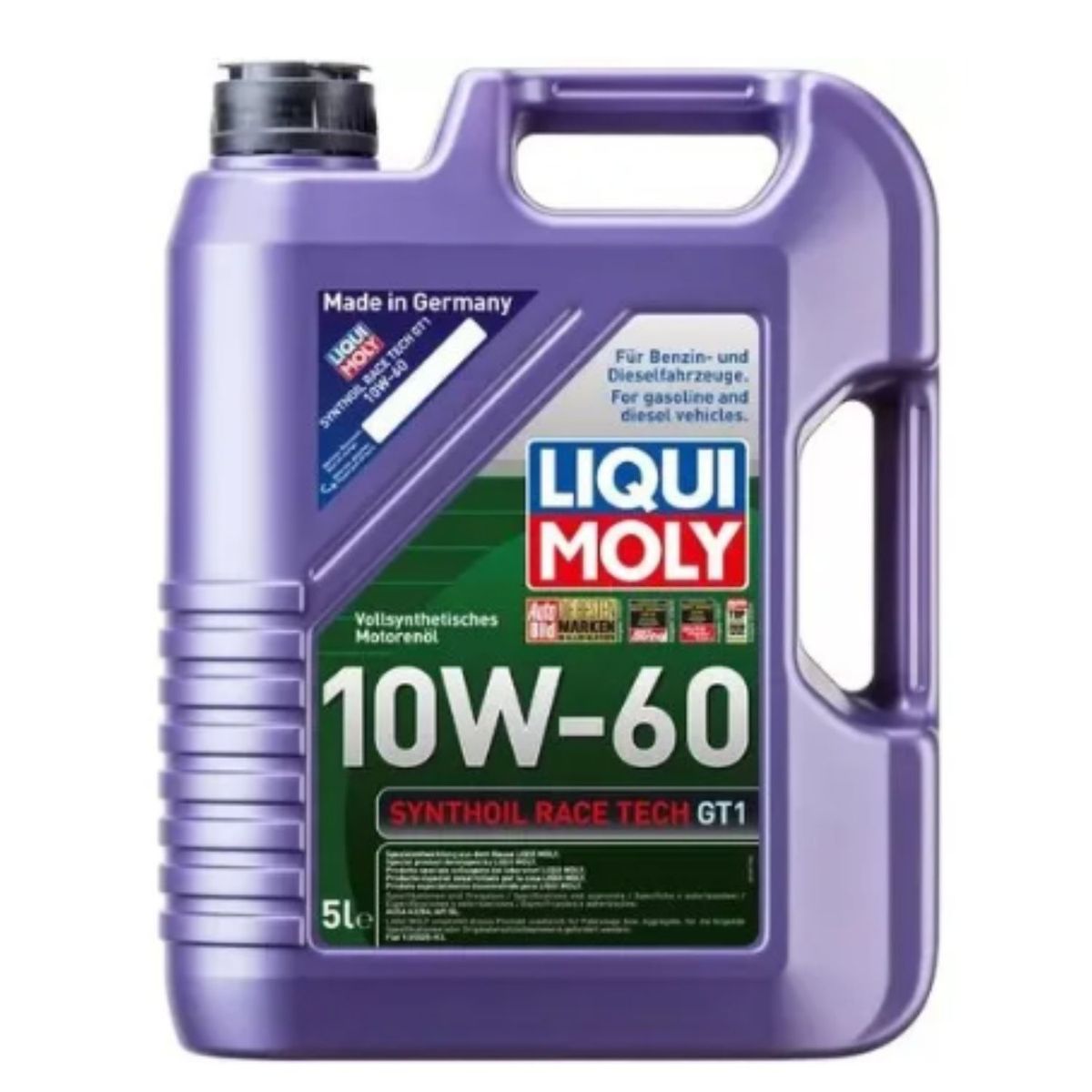 LIQUI MOLY - Aceite Motor 10w60 Synthoil Race Tech GT1  5 Lts Liqui Moly