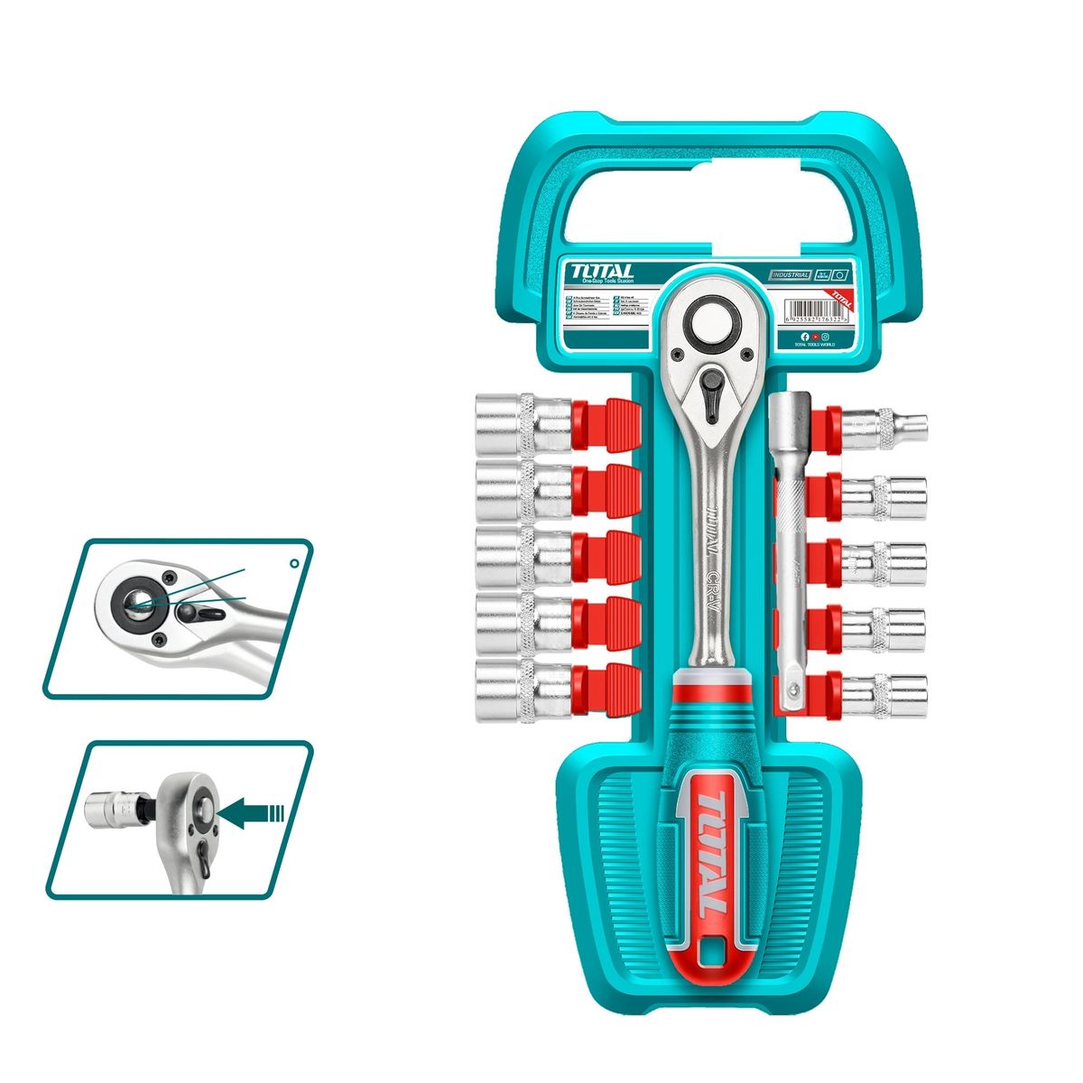 TOTAL TOOLS - Juego Dados 12 Piezas 1.4 Total