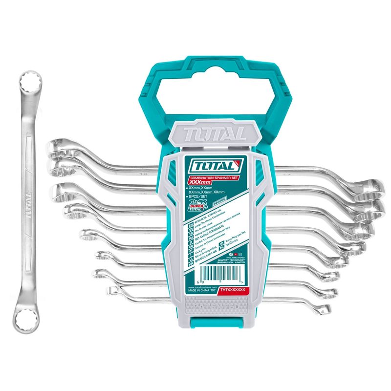 TOTAL TOOLS - Juego Llave Corona 8 Piezas 6-22mm Total