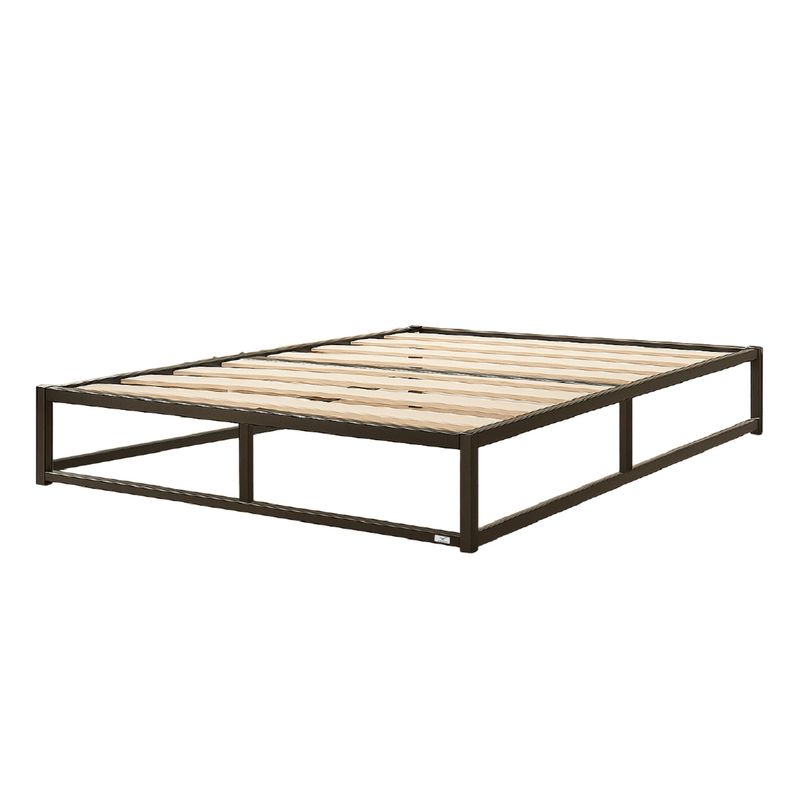 VINCENZI - Base para Cama Europea Acero y Madera 150x190 cm Nova 2 Pza Vincenzi