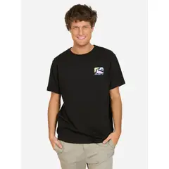 RUSTY - Polera MC Curl Negro Hombre - Negro