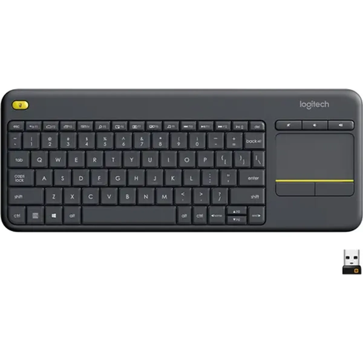 GENERICO - Teclado Logitech K400 Plus inalámbrico español negro