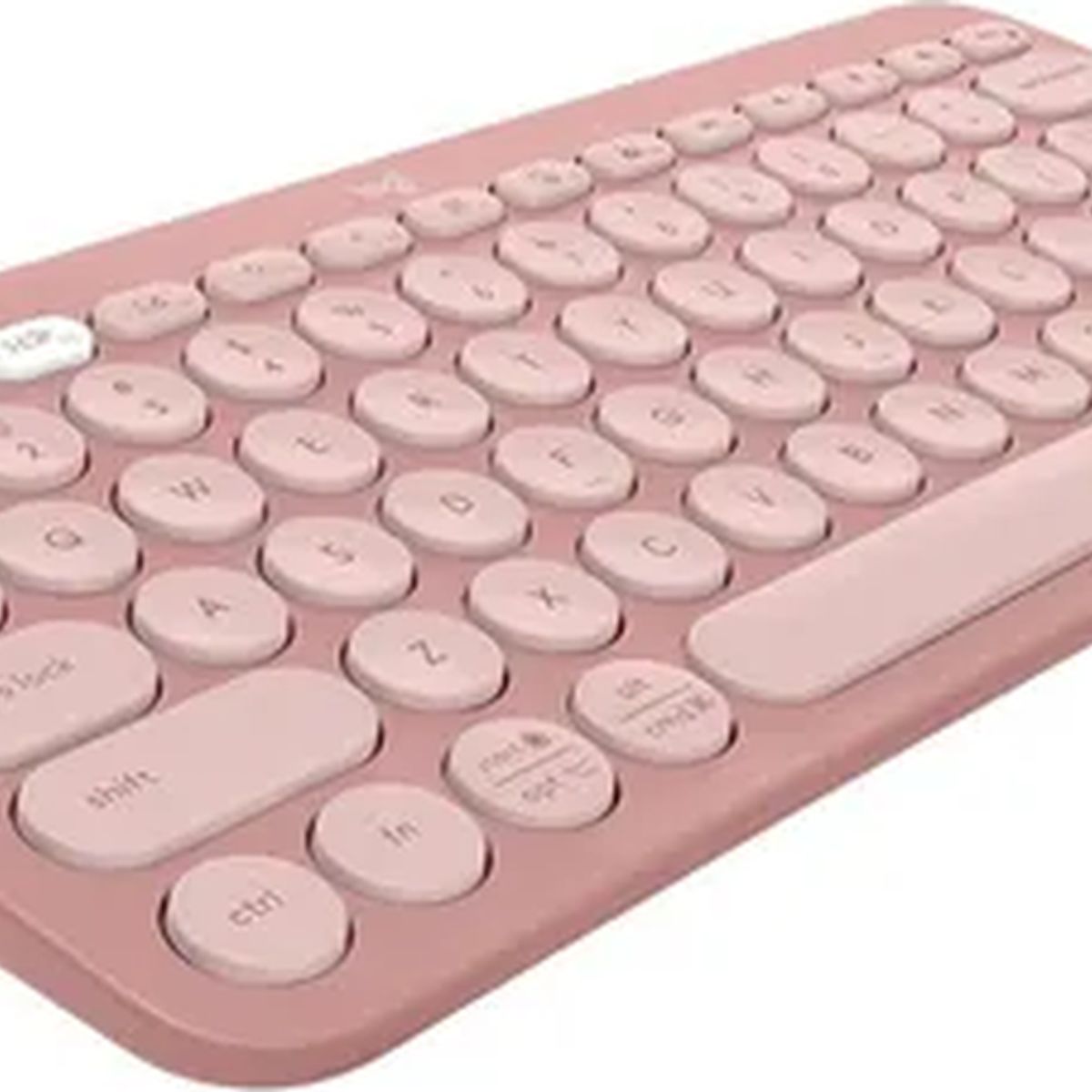 GENERICO - Teclado Logitech Pebble K380s bluetooth rosado español