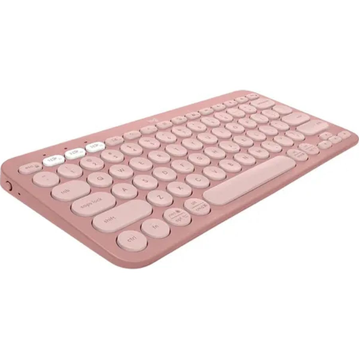 GENERICO - Teclado Logitech Pebble K380s bluetooth rosado español