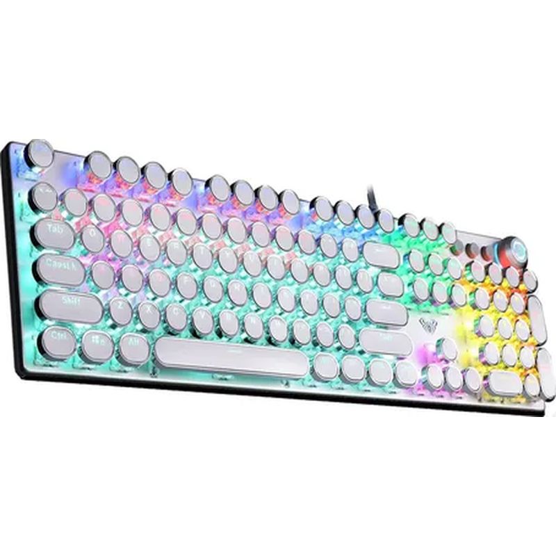 GENERICO - Teclado Aula retroiluminado ergonómico numérico negro