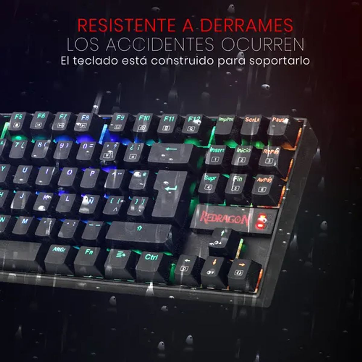 GENERICO - Teclado Redragon Kumara K552 rgb negro español