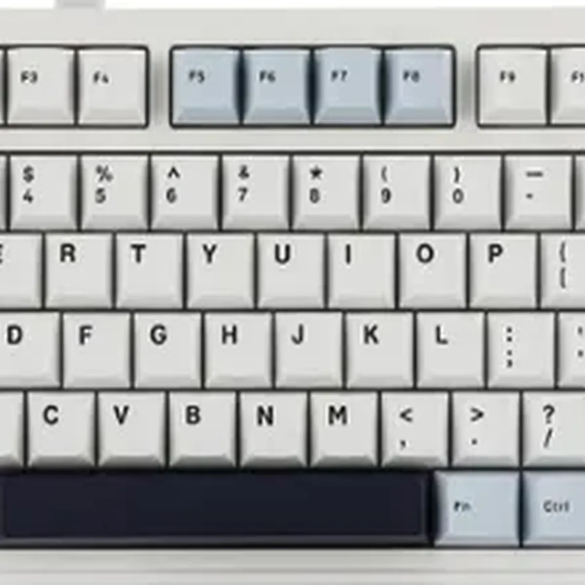 GENERICO - Teclado Aula F75 mecánico inalámbrico blanco inglés