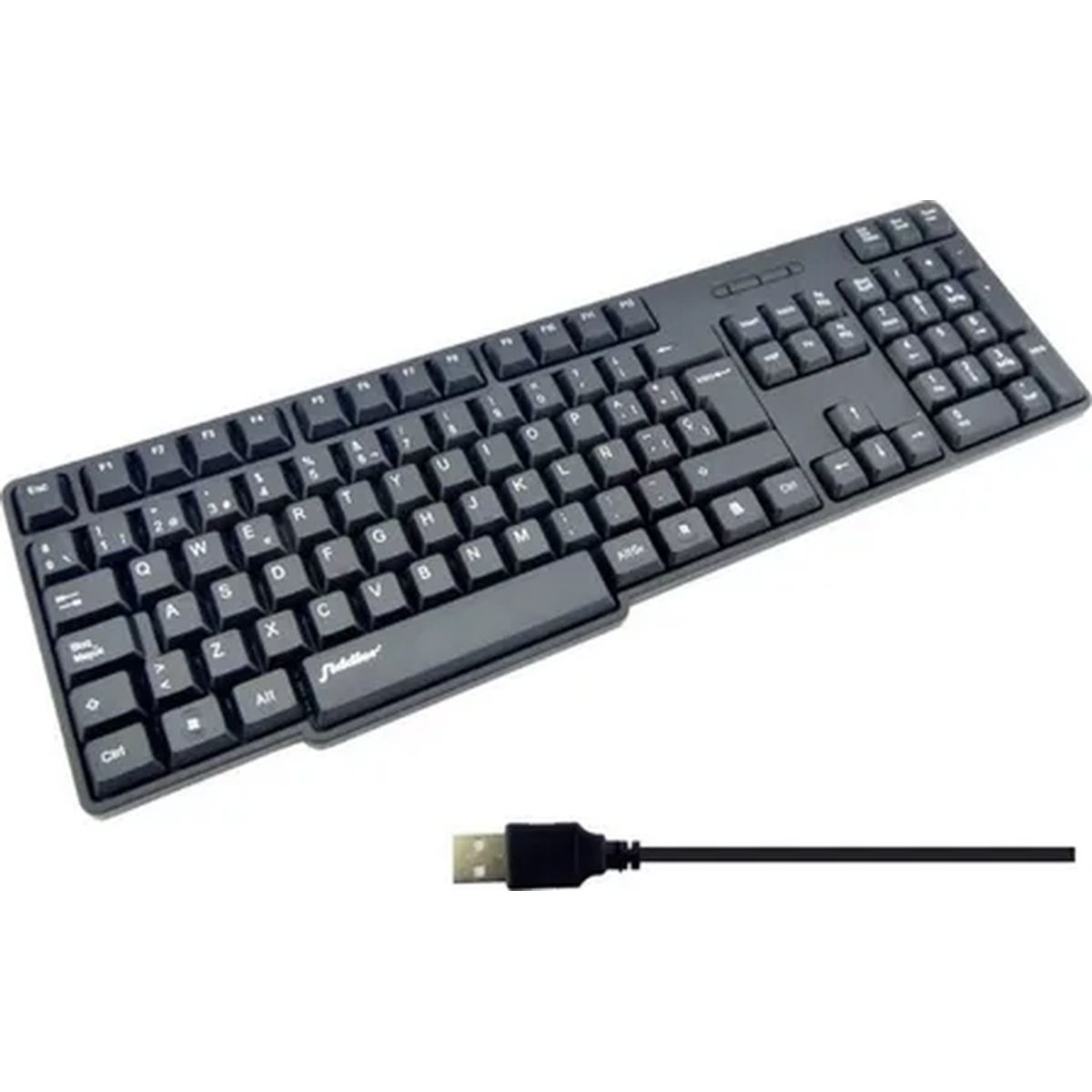 GENERICO - Teclado Fiddler usb básico estándar negro español
