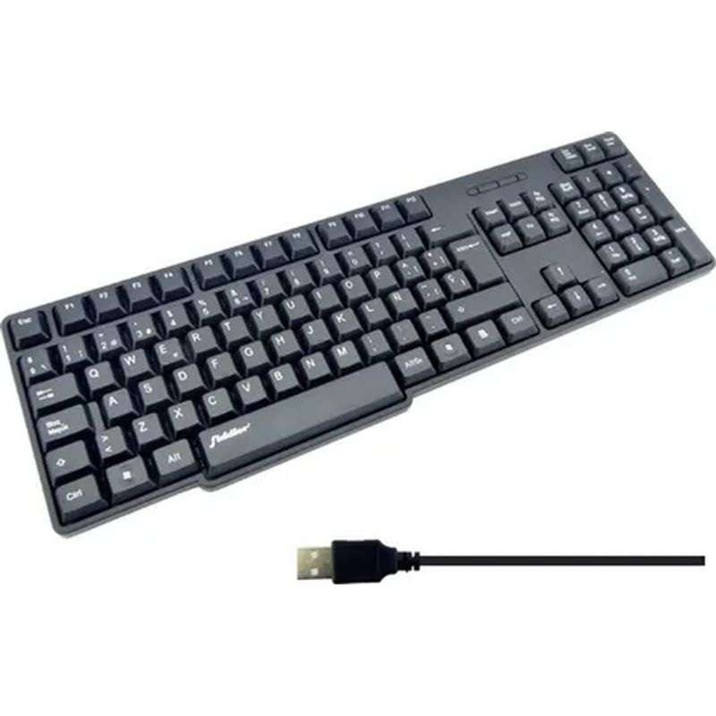 GENERICO - Teclado Fiddler usb básico estándar negro español