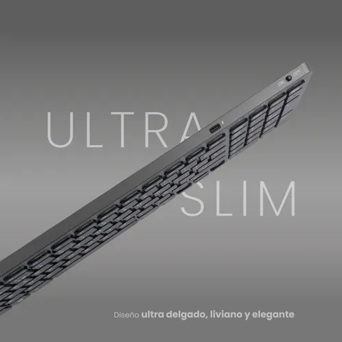 GENERICO - Teclado Cygna slim inalámbrico grafito
