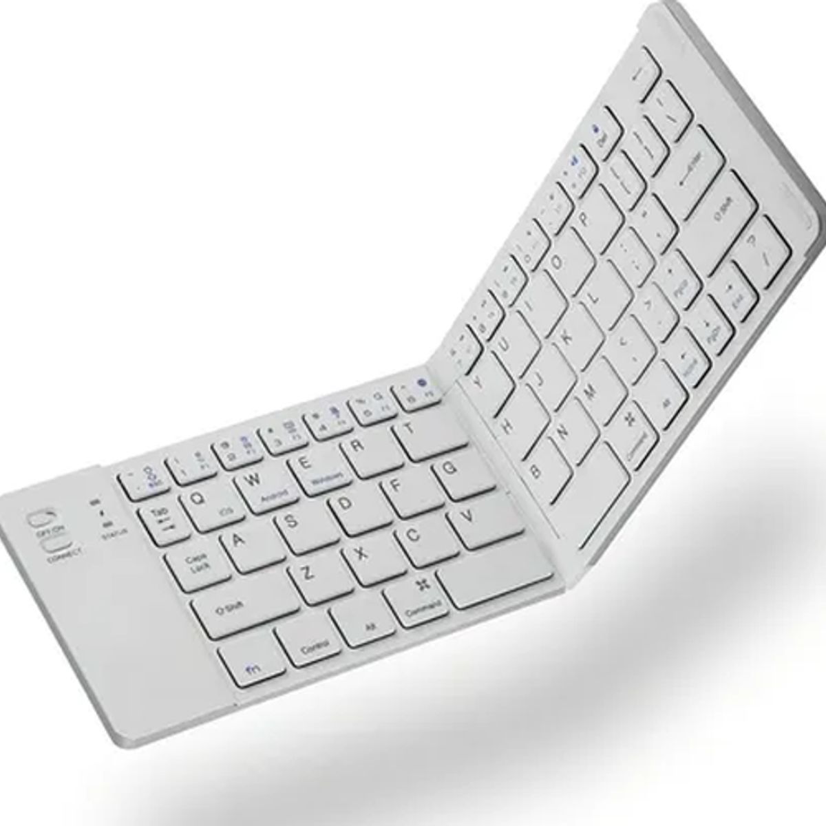 GENERICO - Mini teclado plegable bluetooth inalámbrico blanco