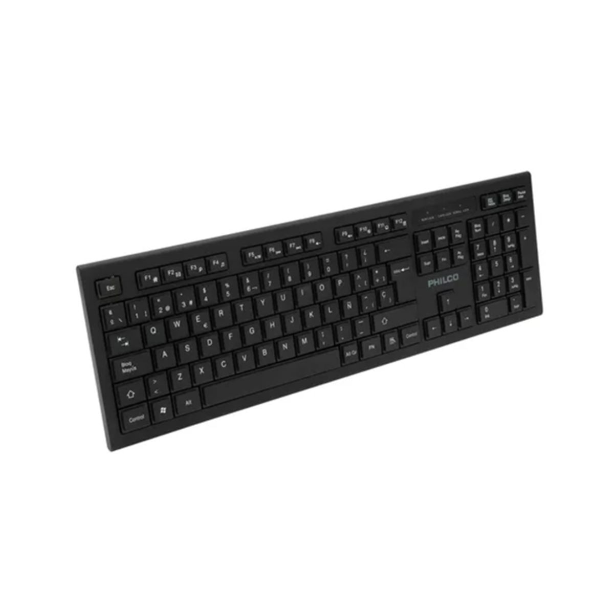 GENERICO - Teclado inalámbrico 24ghz negro W601